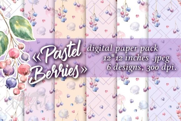 Berry Watercolor Digital Paper: Elevating Modern Creative Projects