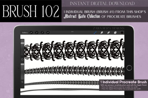 Elevate Your Digital Art with Procreate Brush 102 – Abstract Suite