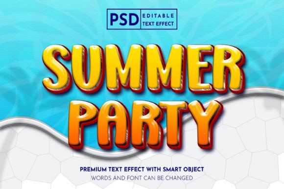 Enhancing Visual Campaigns with the Summer Party Editable Text Effect