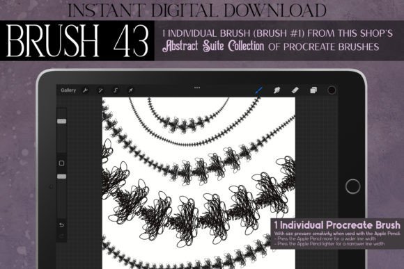 Evaluating the Procreate Brush 43 – Abstract Suite for Digital Illustration