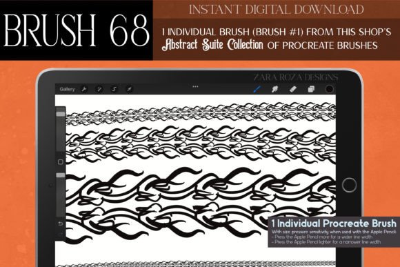 Evaluating the Procreate Brush 68 – Abstract Suite for Digital Design