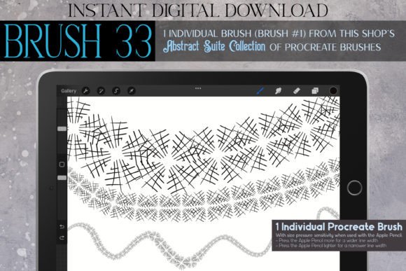 Exploring the Versatility of Procreate Brush 33 – Abstract Suite for Digital Artists
