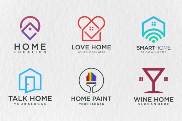 House Combined Logo Design - SVG File: Integrating Vector Assets into Professional Branding Workflows