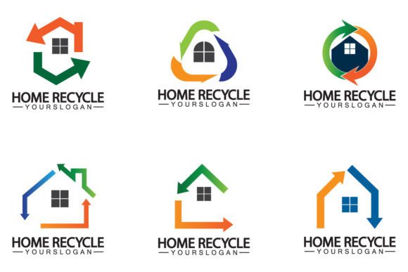 Integrating House Home Recycle Logo Vector Design into Sustainable Branding Workflows