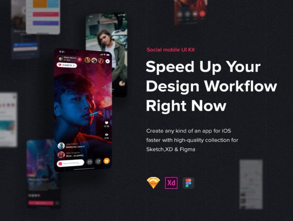 Jazam: Social Mobile App UI Kit
