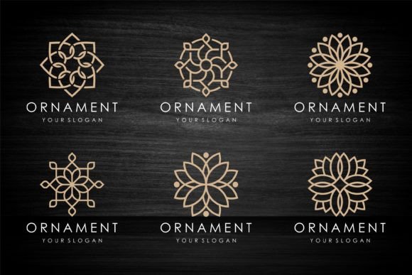 Mastering Brand Identity with a Versatile Floral Ornament Logo and Icon Set