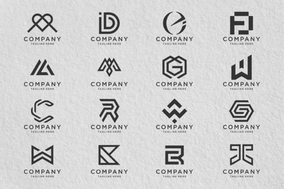 Monogram Logo Design Set Part 3