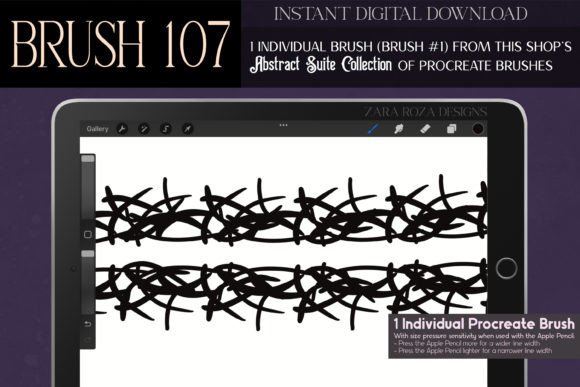 Procreate Brush 107: Abstract Suite