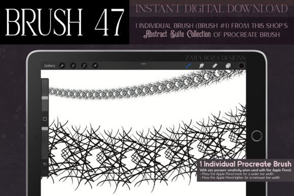 Procreate Brush 47: Abstract Suite