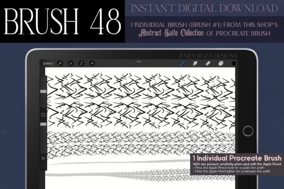 Strategic Visual Identity: Leveraging Procreate Brush 48 – Abstract Suite for Intentional Design